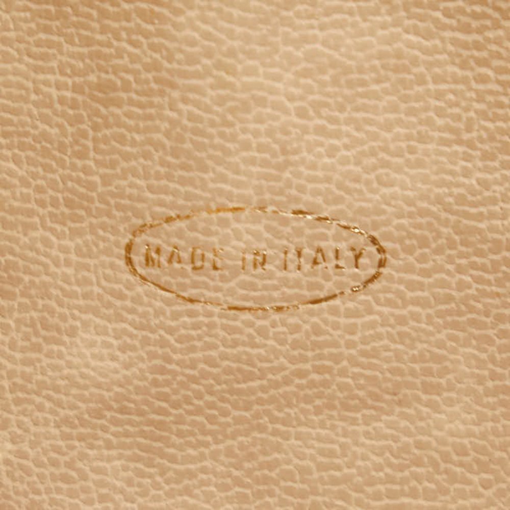 CHANEL Gray Leather Logo Tote Bag - Picture 13 of 14